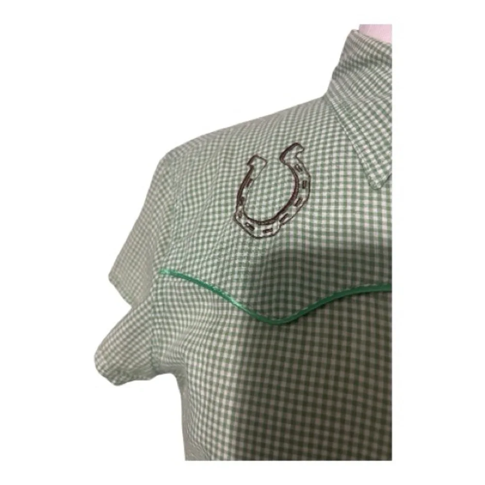 Levi's Green Checkered Button Down Shirt - Picture 2 of 8